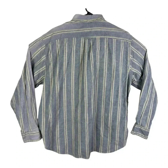 Oakton Limited Men’s Size XL Collared L/S Button Up Shirt In Gray Striped - Picture 6 of 14
